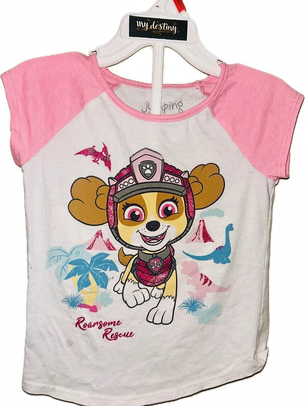 Jumping Beans Girls Graphic Tees 2-Pack in Pink